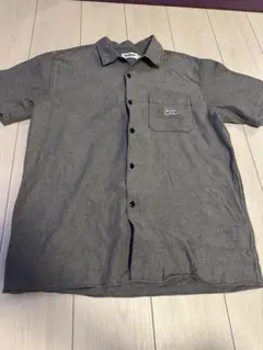 X-LARGE 半袖シャツ M グレー バックプリント