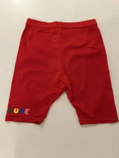 レトロ ミキハウス ロゴプリントハーフパンツ 赤