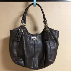 COACH マディソン　レザーバッグ　ブラウン