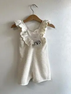 ZARA zarababy ニットロンパース　サロペット90 100