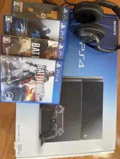 PS4 500GB BLACK ＋ ソフト4点 ＋ リモートヘッドフォン PS4 500GB BLACK ＋ ソフト4点 ＋ リモートヘッドフォン