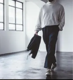 UpcycleLino confect BASIC チノ 2タックワイドパンツ
