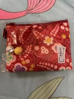ちりめん　手作りポーチ 新品未使用