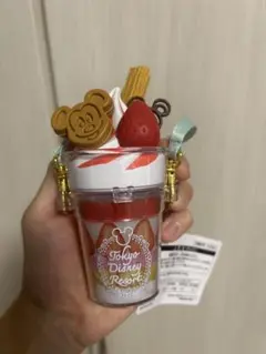 東京ディズニーリゾート ミニスナックケース　パフェ型ストラップ