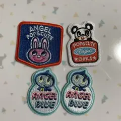 エンジェルブルー　刺繍ステッカー