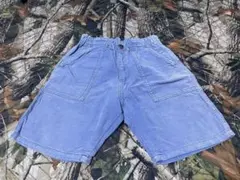 Wrangler 青 短パン コーデュロイ