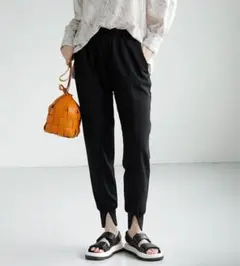 EDIST CLOSET フロントスリットストレッチジョガーパンツM