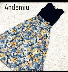 Andemiu 花柄ワンピース アンデミュウ ロング