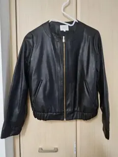 grove フェイクレザージャケット Lサイズ 黒 美品