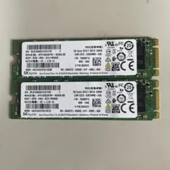 SK hynix SATA 128GB SSD M.2 2枚セット動作確認です。