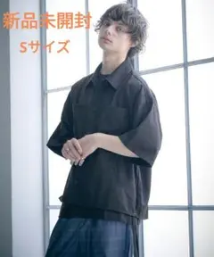 act’m オーバーサイズ サイドコード CPO ダブルポケット半袖シャツ