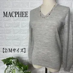 マカフィーMACPHEE/トップス・Vネックニットセーター【2/Mサイズ】