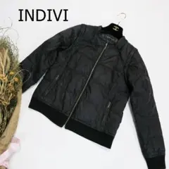 インディヴィ 2WAYジャケット ダウンベスト ジャケット サイズ38 M 黒