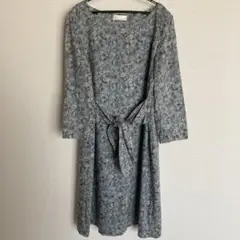 テチチ　リバティ　七分袖 ワンピース