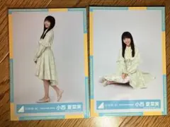 日向坂46 小西夏菜実 生写真　４回目のひな誕祭OP黄色衣装