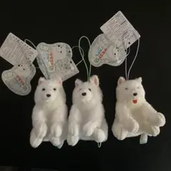くったりサモエドくん　ごきげんVMC ぬいぐるみ 3種セット