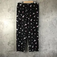 A4400古着　パジャマ　パンツ　黒　90s Y2K