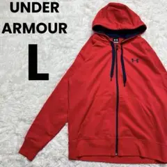 UNDER　ARMOUR　アンダーアーマー　ジップアップパーカー　レッド　L