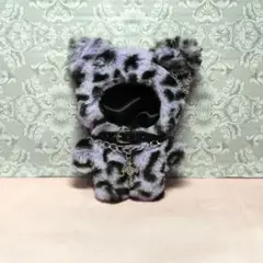 ぬい服 12cm (紫豹柄)⑯