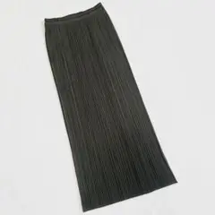 美品✨PLEATS PLEASE　プリーツプリーズ　スカート　ロング丈　カーキ