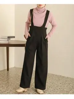 【∕タグ付き未使用】Bab ハイウエストサロペット