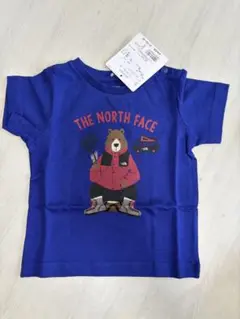 ノースフェイス タグ付き　Tシャツ　ベビー　ベビー服　半袖　青　クマ　80