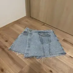 ZARA デニム ラップスコート ショートパンツ140cm