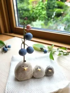【陶器】とりさんの一輪挿し
