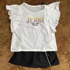 JENNI フリル付きトップスと水着セット　140 150