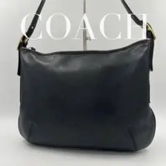【稀品】オールドコーチ　ヴィンテージ　ショルダーバッグ グラブタンレザー　黒