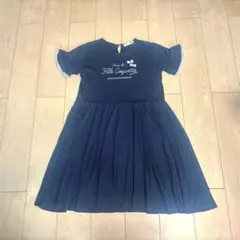 ポンポネット 紺色ワンピース　160㎝