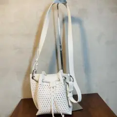 美品　A|X アルマーニ エクスチェンジ　パンチングミニバゲットバッグ　2way