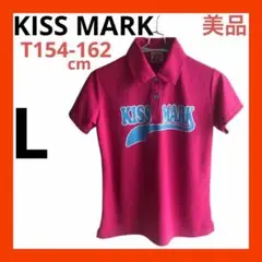 （美品）KISSMARK キスマーク　ゴルフ　レディース半袖ポロシャツM