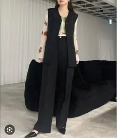 Ameri　OTONA MUSE LONG VEST WITH PANTS