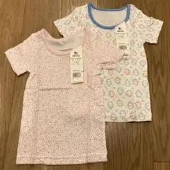 ワコール ピンク ブルー アンダーシャツ ２枚セット 100cm
