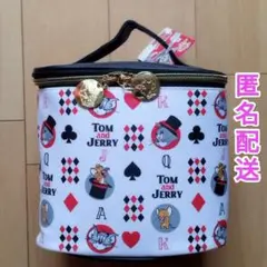 未使用タグ付き　ラウンドワン限定　トムとジェリー　バニティバッグ