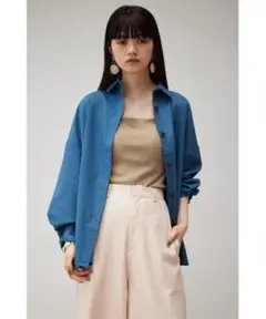 AZUL BY MOUSSY バックギャザーシャツ シャツ