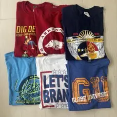【古着】まとめ売り Tシャツ カラーmix L〜2XL ６枚セット　バラ売り可