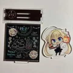 ゆず×こもカフェ限定 描き下ろしアクリルジオラマスタンド 白雪乃愛