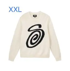 22aw stussy curly s sweater XXL natural