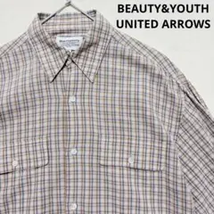 BEAUTY&YOUTH UNITED ARROWS チェックシャツ長袖 M相当