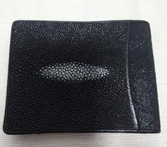 未使用保管品✨エイ革 スティングレイ 二つ折り財布
