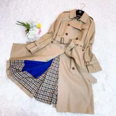 極美品✨アクアスキュータム ライナー付き ロングトレンチコート ベージュ 4