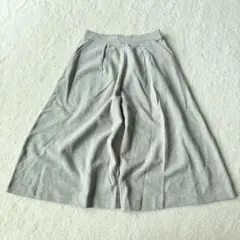 コエKOE カジュアル タック ワイドパンツ 楽パン L グレー 未使用級