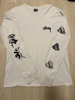 本日限り価格！Stussy 長袖カットソー ホワイト系ベージュ