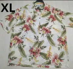90's TWO PALMS トューパームス アロハシャツ　ハイビスカス