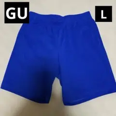 GU ドライストレッチハーフパンツ ブルー L