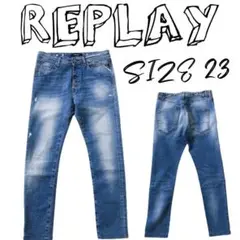 REPLAY リプレイ デニムパンツ フロントボタン