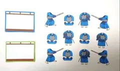 剣道★色紙・寄せ書き用シール12枚セット★卒業　引退　アルバム