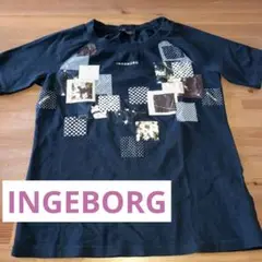 インゲボルグ ラグラン袖Tシャツ（黒）